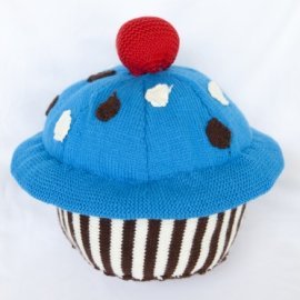 giant knitted cupcake