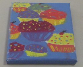 cupcake painting