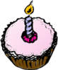 Birthday Cupcake Free Clip Art