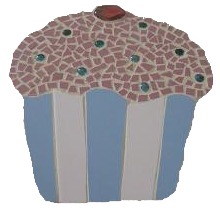 mosaic cupcake