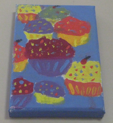 cupcake painting