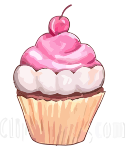 Frosted Cupcake Free Clip Art