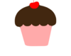 Pink Cupcake Free Clip Art