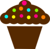 Polka Dot Cupcake Free Clip Art