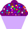  Purple Cupcake Free Clip Art